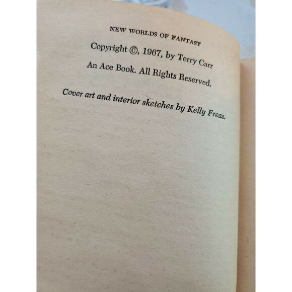 Terry Carr New Worlds of Fantasy Zelazny Ballard Disch Sci Fi Paperback Vintage - Picture 5 of 5